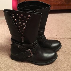 Studded Leather Boots