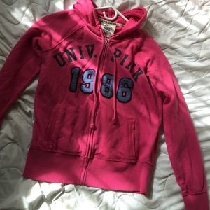 PINK zip up hoodie