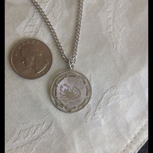 Scorpio necklace. Sterling.