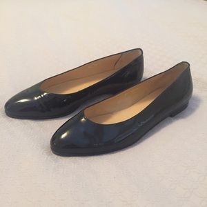 Ralph Lauren Black Patent Flats