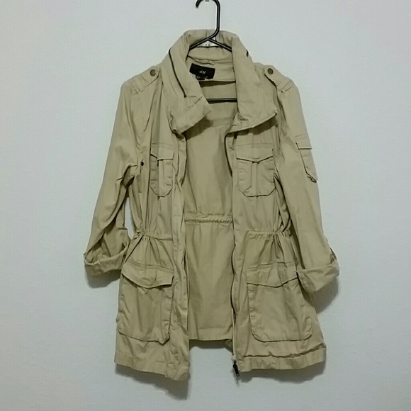 H&M tan coat.