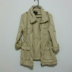 H&M tan coat.