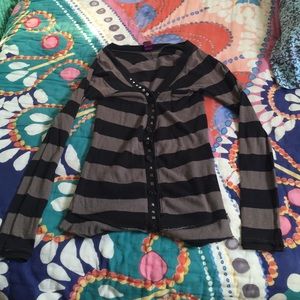 Striped free people cardigan