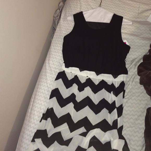 Black and White Maxi Dress
