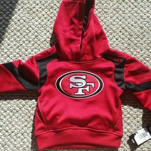 2t 49ers pull over sweater