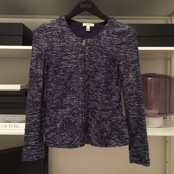 J. Crew Knit Zip Jacket