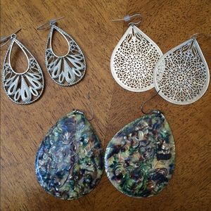 Lot of Teardrop Earrings