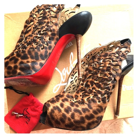 Christian Louboutin Shoes - Louboutin 120mm Pony Leopard Heel size 38 is 8