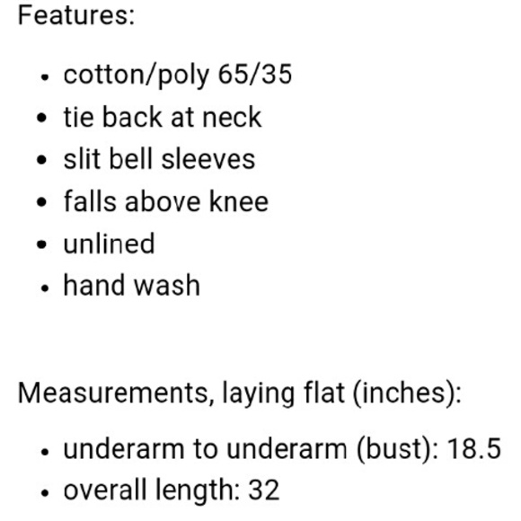 Jessica boho tunic dress size S - Picture 4 of 4