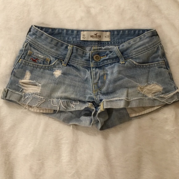 blue jean shorts