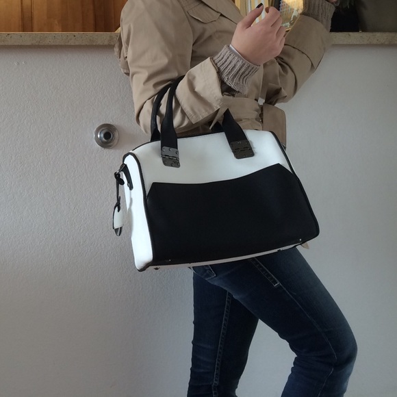 Hayden Harnett Sandrine Satchel- Saffiano leather