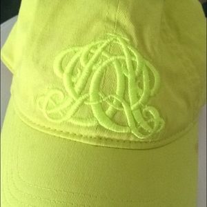 JCrew Neon Citrus embroidered emblem baseball cap✨