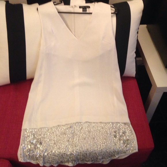 White Sequin dress