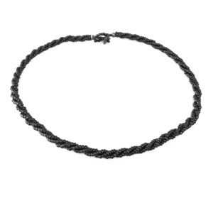 Plain Black Beaded Necklace