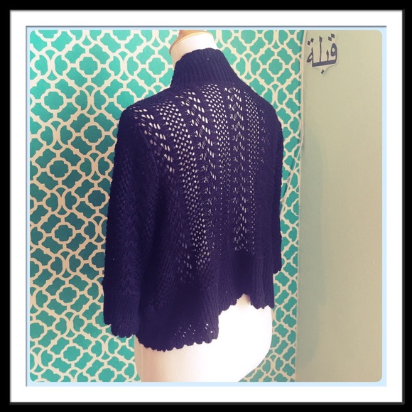 Black Knitted Shrug