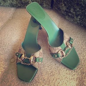 Vintage Gucci Low Heel Sandal