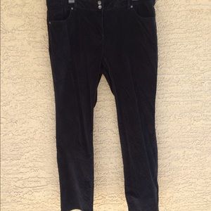 Crushed Velvet Black Pants