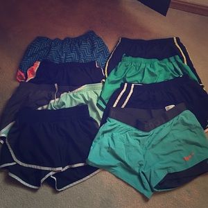 8 pairs of running shorts