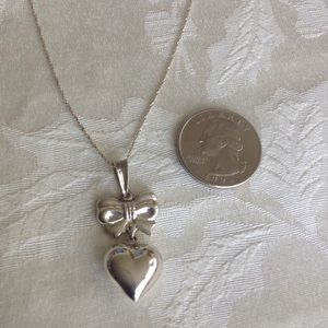 Sterling heart necklace.