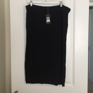Long black skirt