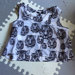 Tiger crop top