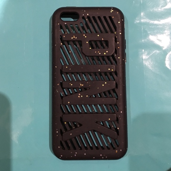 Black sparkly iPhone 5c case by PINK