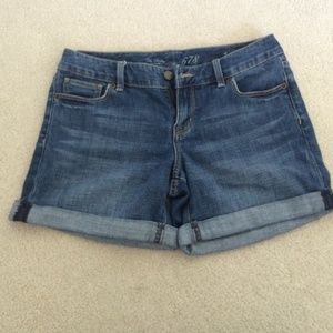 Denim shorts
