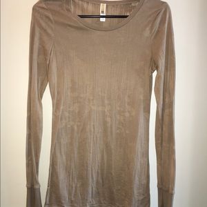 Long Sleeve Burnout Top