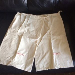 Pair of 2 Marni Linen Boot Dustbags