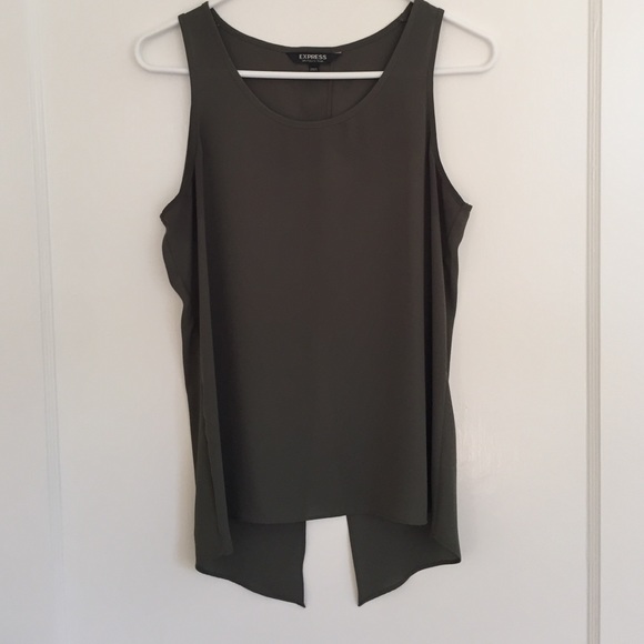 Express olive green tank