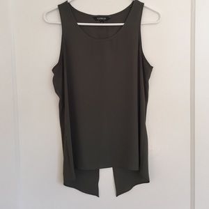 Express olive green tank