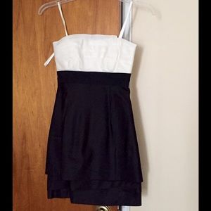 NWT BCBG Max Azria Strapless silk dress