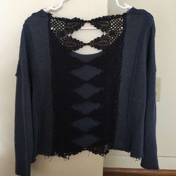 Free People open back pullover - Picture 2 of 3