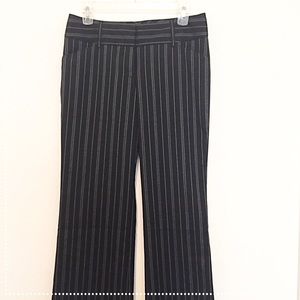 Black Pin Striped Slacks