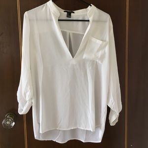 Nice white sheer blouse