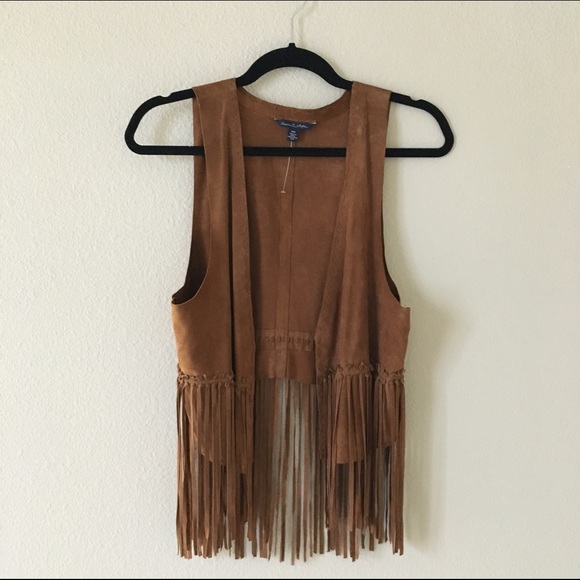 Leather Fringe Vest