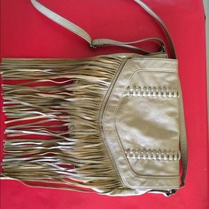 Cross body fringe bag