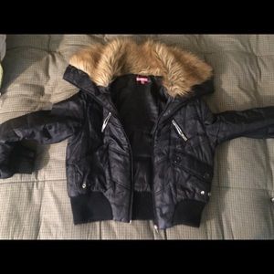 Black Jacket with faux fur