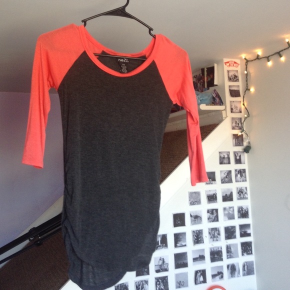 Cute baseball tee Coral