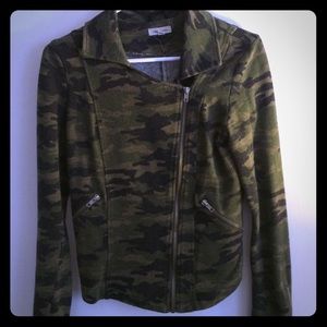 Camo moto jacket