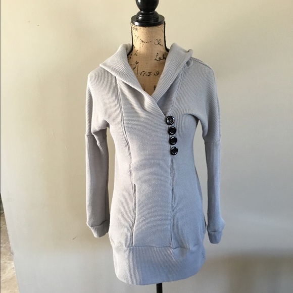 Gray tunic hoodie