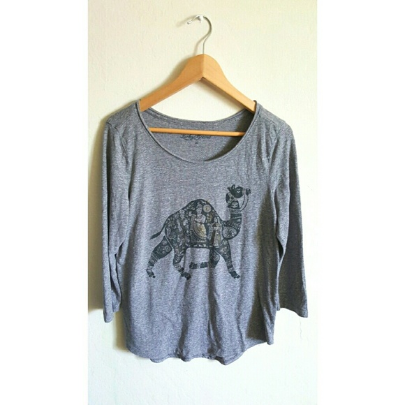 Lucky Brand Tops - Lucky brand camel print shirt