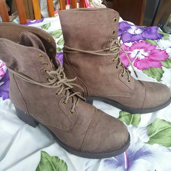 JustFab Trilian Combat Boots
