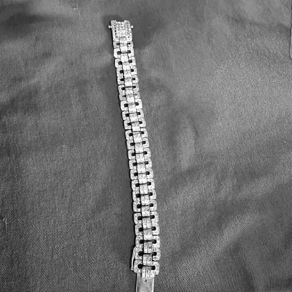 Sterling silver cz diamond braclet