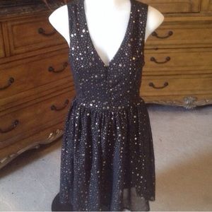 Black dress with stars