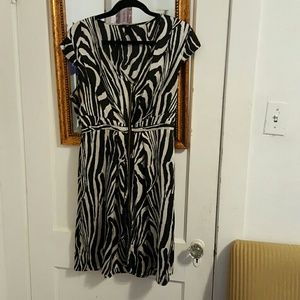 Zebra print dress