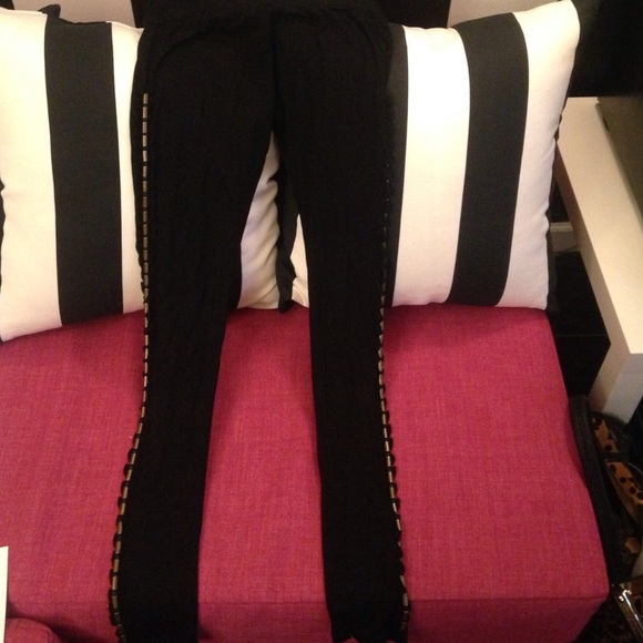 Custom made beaded leggings
