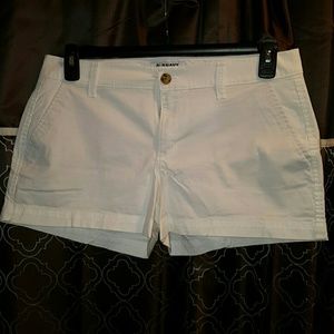 White Twill shorts