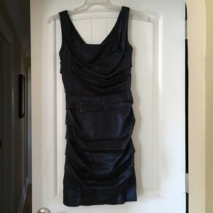 Blue shimmer dress