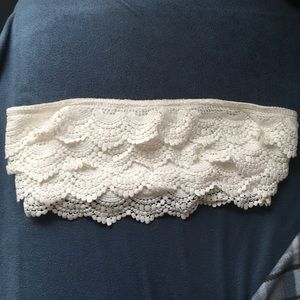 Urban Outfitters Lace Tiered Bandeau